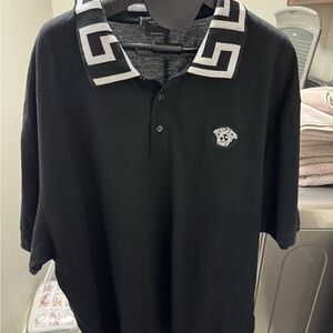 Versace Black Polo Shirt